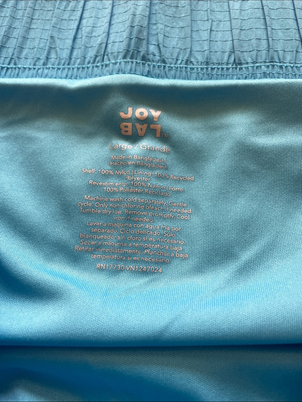 JoyLab Turquoise Athletic Dolphin Shorts with White Trim - Picture 2 of 4